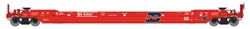 Walthers 109213 HO Gunderson As-Built All-Purpose 48' Well Car Burlington Northern #61006