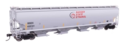 Walthers 110313 HO 67' Trinity 6351 4-Bay Covered Hopper Badger State Ethanol BSEX #635105