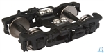 Walthers 2104 HO GSC 41-N-11 Passenger Trucks w/Clasp Brake Black 1 Pair