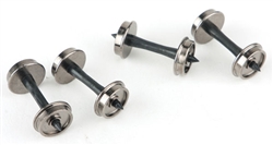 Walthers 2301 HO 33" Turned Metal Wheelsets w/ Plastic Axles Pkg 12