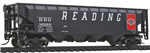 Walthers 1422 HO Offset Hopper Reading Large Lettering Anthracite Logo