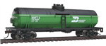 Walthers 1440 HO Tank Car Burlington Northern Cascade Green