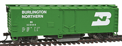 Walthers 1753 HO 40' Plug-Door Track Cleaning Boxcar Burlington Northern Large Logo