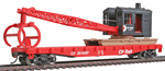 Walthers 1781 HO Flatcar with Logging Crane Canadian Pacific Multimark Logo
