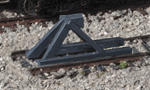 Walthers 2605 N Track Bumper Built-ups Dark Pkg 5