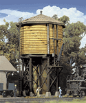 Walthers 2813 HO Wood Water Tank Built-ups Ochre