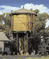 Walthers 2813 HO Wood Water Tank Built-ups Ochre