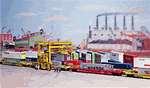 Walthers 3222 N MI-JACK Translift Intermodal Crane Kit