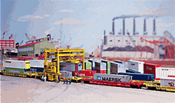 Walthers 3222 N MI-JACK Translift Intermodal Crane Kit