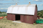 Walthers 3330 HO Meadowhead Barn Kit