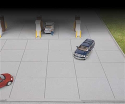 Walthers 3540 HO Gas Station Parking Lot Kit Set of 2 Sections