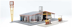Walthers 3541 HO Vintage Gas Station Kit Main Building Kit