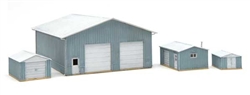 Walthers 3853 N Pole Barn and Sheds Kit