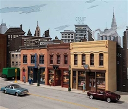 Walthers 9334072 HO Merchant Row Background Building Kit
