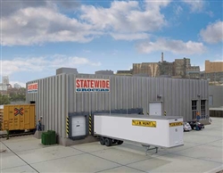 Walthers 4105 HO Modern Concrete Grocery Warehouse Kit