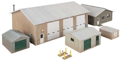 Walthers 4122 HO Vehicle Maintenance Facility Kit Set of Five Buildings