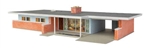 Walthers 4156 HO Mid-Century Modern Home Kit