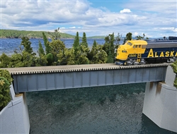 Walthers 4508 HO 90' Single-Track Railroad Deck Girder Bridge Kit