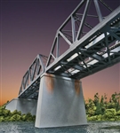 Walthers 4552 HO Double-Track Railroad Bridge Concrete Pier 2-Pack Kit