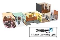 Walthers 4700 HO Spaces Interior Lighting and Detail Insert Merchant's Row I