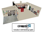 Walthers 4703 HO Vintage Gas Station Spaces Interior Lighting and Detail Insert