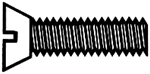 Walthers 1075 2-56 Brass Flat Head Machine Screws 3/8 x .086" Pkg 12