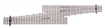 Walthers 94883073 HO Code 83 Nickel Silver DCC Friendly Number 5 Single Crossover Turnout Left Hand