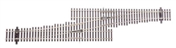 Walthers 94883073 HO Code 83 Nickel Silver DCC Friendly Number 5 Single Crossover Turnout Left Hand