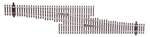 Walthers 94883074 HO Code 83 Nickel Silver DCC Friendly Number 5 Single Crossover Turnout Right Hand