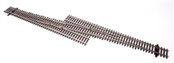 Walthers 83075 HO Code 83 Nickel Silver DCC Friendly Number 6 Single Crossover Turnout Left Hand