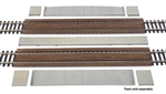 Walthers 94883116 HO Modern Wood Crossing pkg(2) Kit