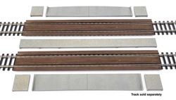 Walthers 94883116 HO Modern Wood Crossing pkg(2) Kit