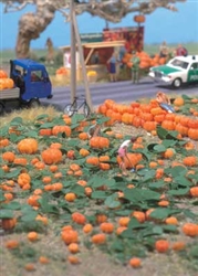 Walthers 1115 HO Pumpkin Patch Kit 80 Pumpkins Assorted Sizes & Eight Vines