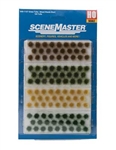 Walthers 1137 HO Short Mixed Weed Tufts 1/4" Tall Pkg 104