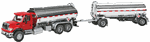 Walthers 11670 HO International 7600 Tank Truck w/Trailer Cab Chrome Tanks