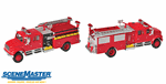 Walthers 11841 HO International 4900 Crew Cab Fire Engine