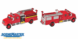 Walthers 11841 HO International 4900 Crew Cab Fire Engine