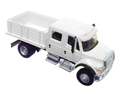 Walthers 11880 HO International 7600 2-Axle Crew Cab Truck w/ Solid Stake Bed w/ Railroad Maintenance-of-Way Logos