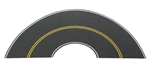 Walthers 1253 HO Flexible Self-Adhesive Paved Roadway Vintage and Modern Curves Solid Double Centerline Edge Marks