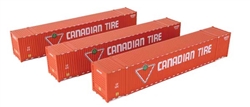Walthers 18500 HO 53' Singamas Corrugated Side Container 3-Pack Canadian Tire