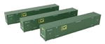 Walthers 18502 HO 53' Singamas Corrugated Side Container 3-Pack EMP
