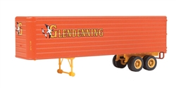 Walthers 2421 HO 35' Fluted-Side Trailer 2-Pack Glendenning
