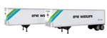Walthers 2511 HO 40' Trailmobile Trailer 2-Pack Assembled Erie Western