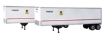 Walthers 2517 HO 40' Trailmobile Trailer 2-Pack Assembled US Postal Service