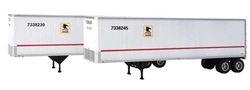 Walthers 2517 HO 40' Trailmobile Trailer 2-Pack Assembled US Postal Service