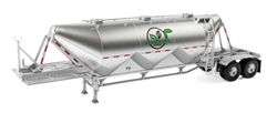 Walthers 9492625 HO Dry Bulk Semi Trailer Assembled Transload Facility Theobroma