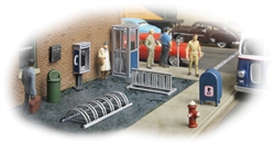 Walthers 4121 HO City Street Accessory Package Kit