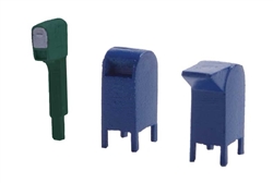 Walthers 4184 HO Roadside Mail Boxes 12 and City Mailboxes 8 Kit