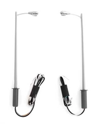 Walthers 4803 HO LED Streetlight 2-Pack Tear Drop Style