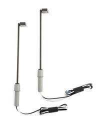 Walthers 4806 HO LED Streetlight 2-Pack Single Square Modern Parking Lot Style